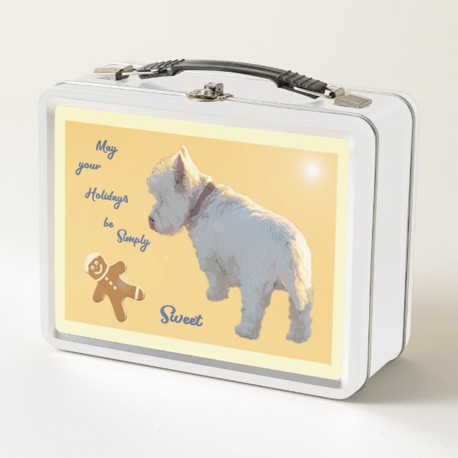 WESTIE FOR THE HOLIDAYS LUNCH BOX (Front)