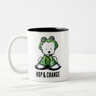 Westie Frog T-Shirt Two-Tone Coffee Mug