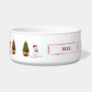 Westie Funny Christmas Dog with Tree