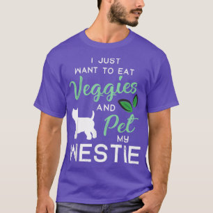 Westie Funny Vegan Dog Lover Owner Xmas Birthday G T-Shirt