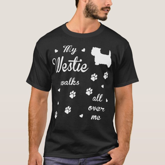 Westie gift t-shirt for dog lovers (Front)