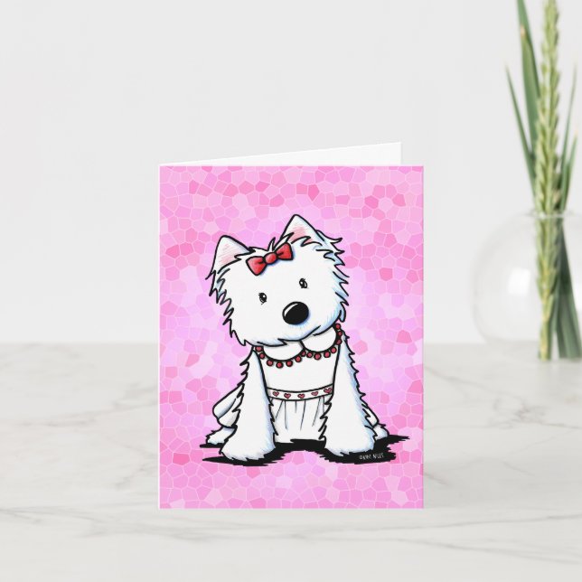 Westie Girl Card (Front)