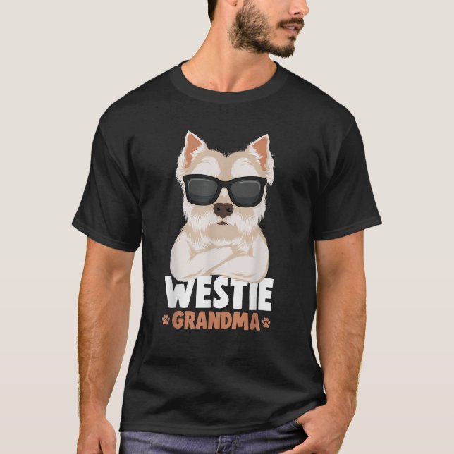 Westie Grandma West Highland White Terrier Dog Wom T-Shirt (Front)