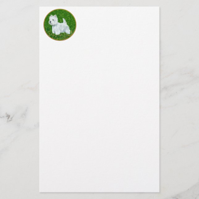 Westie Greengrass Stationery (Front)