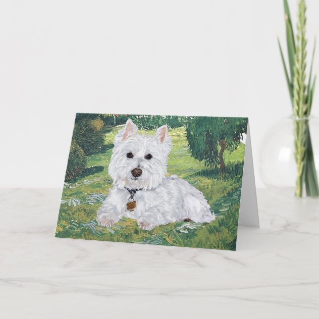 Westie Greeting Card (Front)