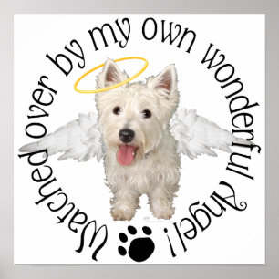 Westie Guardian Angels Poster