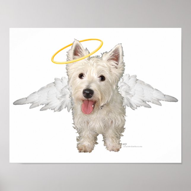 Westie Guardian Angels Poster (Front)