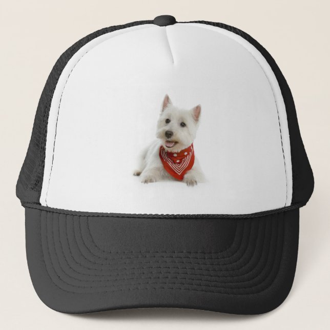 Westie Hat/Cap Trucker Hat (Front)