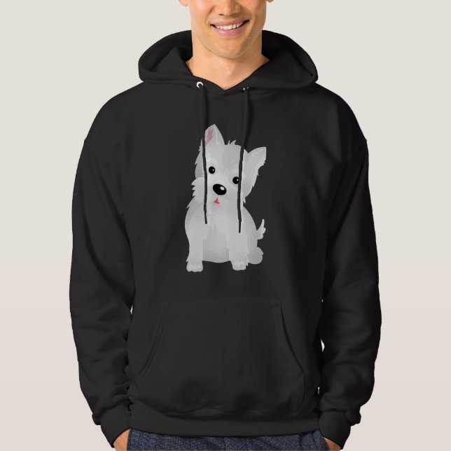 Westie Head Hoodie (Front)