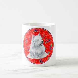 Westie Here Comes Santa Claus Coffee Mug