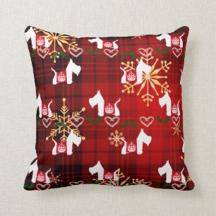 Westie Holiday Cushion