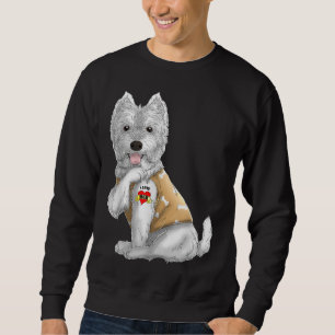 Westie I Love Mum Tattoo Dog Funny Mother's Day Gi Sweatshirt