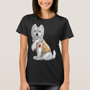 Westie I Love Mum Tattoo Dog Funny Mother's Day Gi T-Shirt