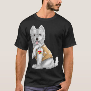 Westie I Love Mum Tattoo Dog Funny Mother's Day Gi T-Shirt