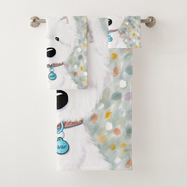Westie Impressions Bath Towel Set (Insitu)