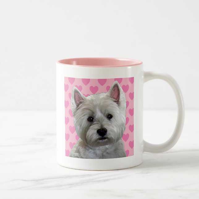 WESTIE IN MY HEART Two-Tone COFFEE MUG (Right)
