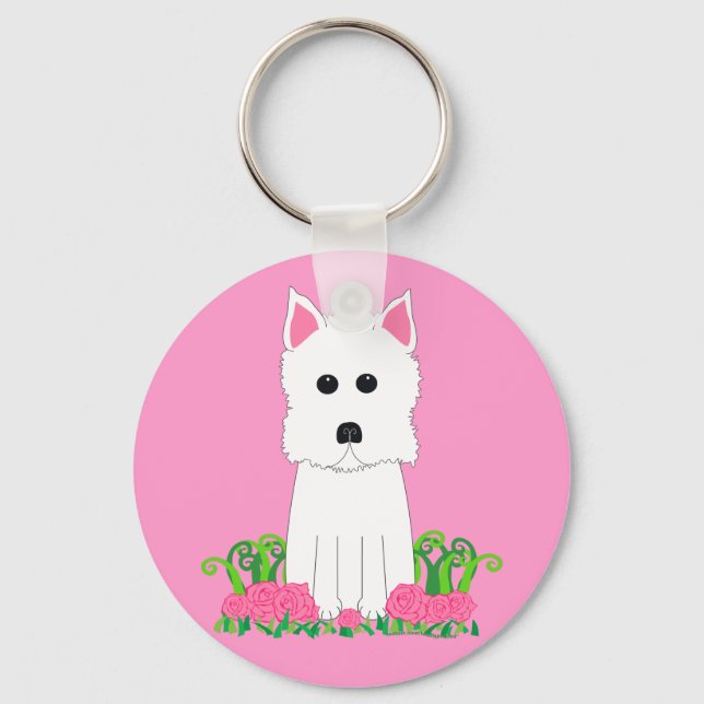 Westie Key Ring (Front)
