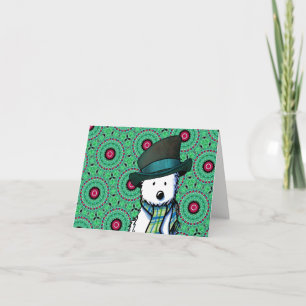 Westie KiniArt Christmas Card