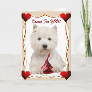 Westie Kisses For You Card