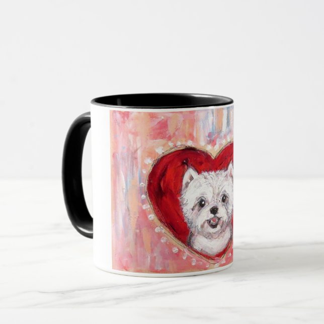Westie love mug (Front Left)