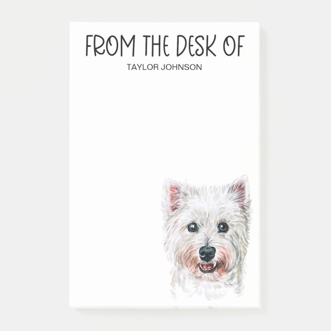Westie Lover Post-it Notes (Front)