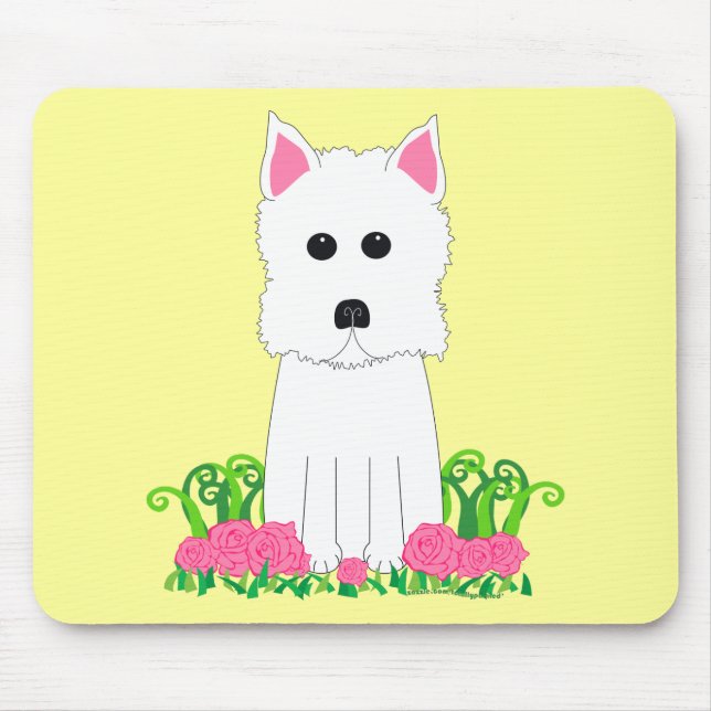 Westie Mouse Mat (Front)