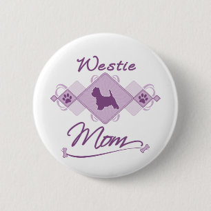 Westie Mum 6 Cm Round Badge