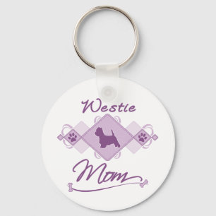 Westie Mum Key Ring