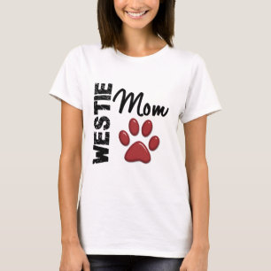 Westie Mum Paw Print 2 T-Shirt