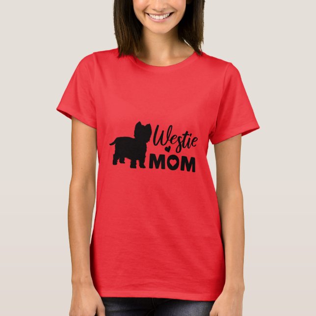 Westie Mum T-Shirt (Front)