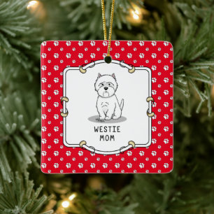Westie Mum - West Highland White Terrier Dog Mum Ceramic Ornament
