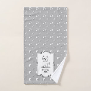 Westie Mum - West Highland White Terrier Mum Bath Towel Set