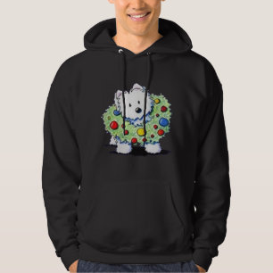 Westie Mum West Highland White Terrier Xmas Light Hoodie