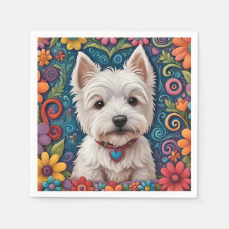 Westie napkins