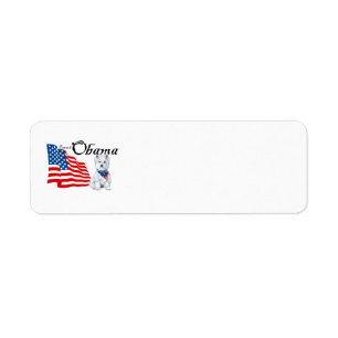 Westie Obama Return Address Label