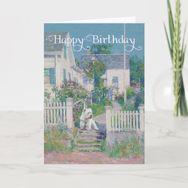 Westie on Guard Card (Front)