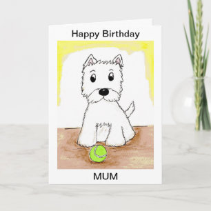 WESTIE PERSONALISED BIRTHDAY CARD