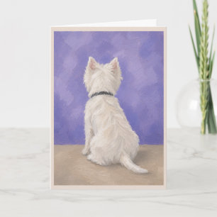 Westie Pet Sympathy Card Some Angels Choose Fur