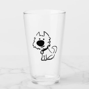 Westie Pint Glass featuring Bailey Woo