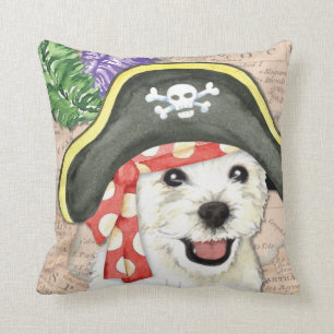 Westie Pirate Cushion