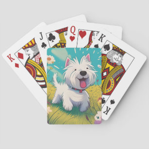 Westie playing cards