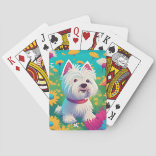 Westie playing cards