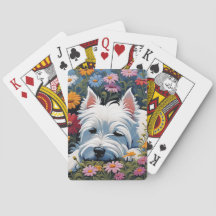 Westie playing cards