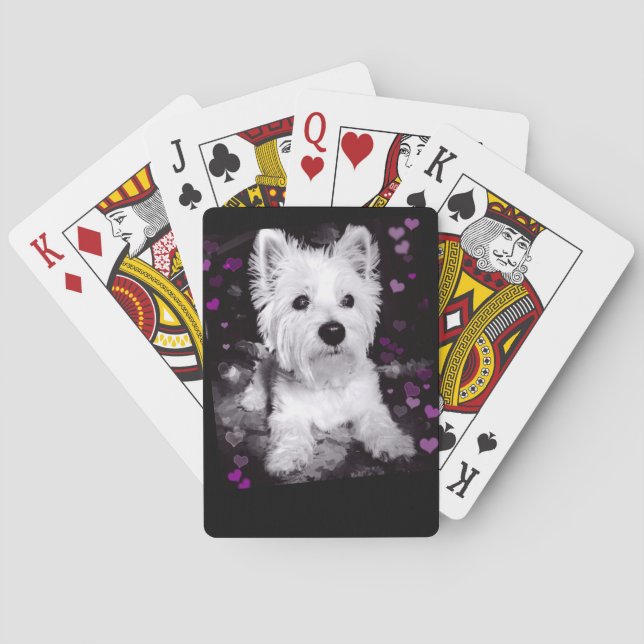 Westie playing cards (Back)