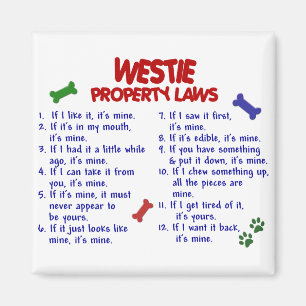 WESTIE Property Laws 2 Magnet