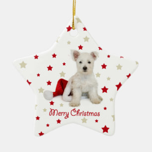 Westie Pup Christmas Tree Ornament