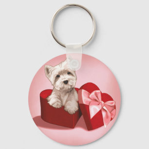 Westie Puppy Key Ring