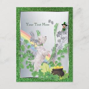 Westie Puppy Number Two St Pattys Customise It Postcard