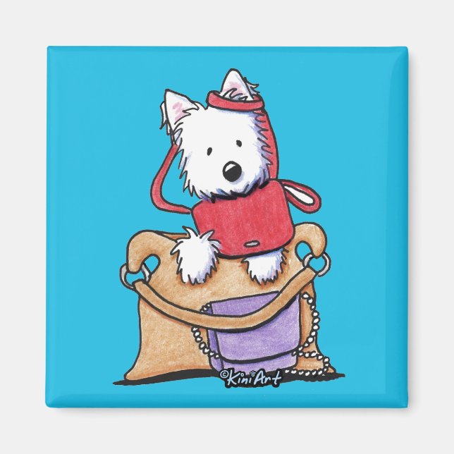 Westie Purse Issues Magnet (Front)
