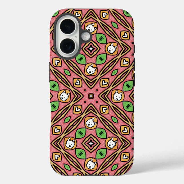 Westie Quilt Lovers Case-Mate iPhone Case (Back)